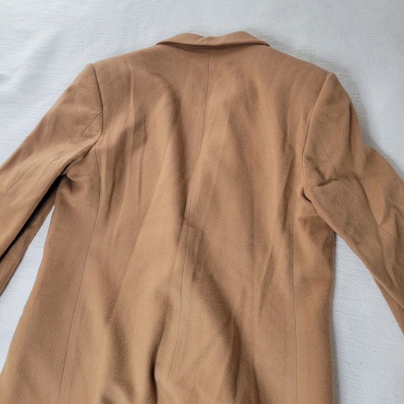 LL Bean Coat Size 12 Beige Topcoat Blazer Womens Top - Picture 12 of 16